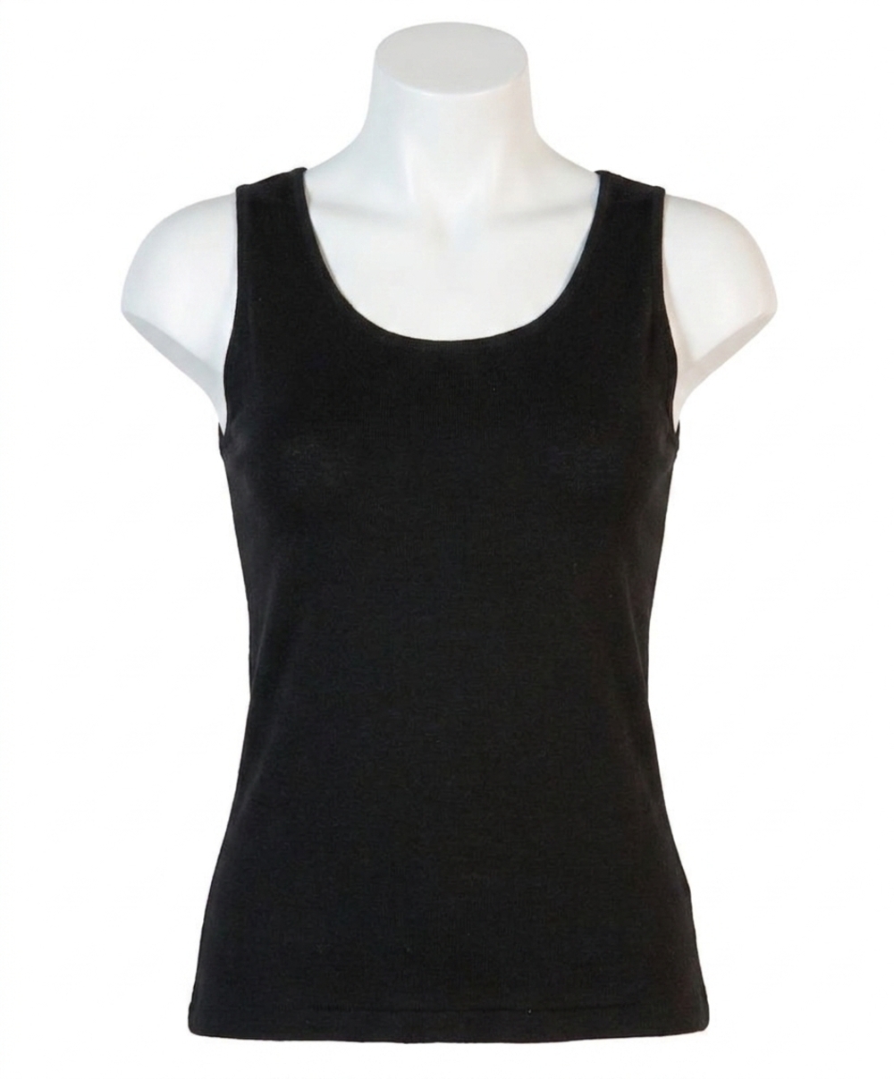 NEW ANGEL APPAREL knit tank in black